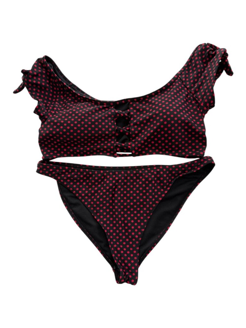 Kenzie 2-Pc Polka Dot Swimwear - Size M (1700-10)